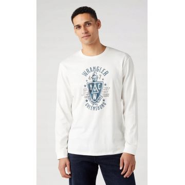 maneca lunga - alb bumbac - Alb