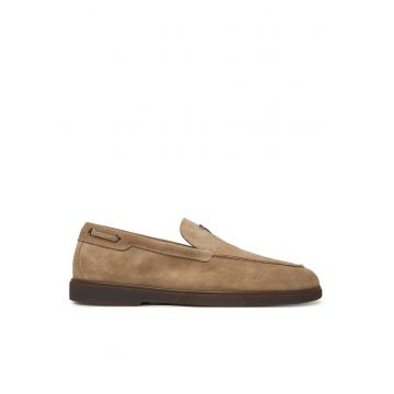 Mocasini barbati -  piele naturala - bej -