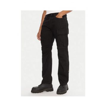 Pantaloni barbati - G-Star Raw - negru - material plastic - fara varf -