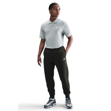 Pantaloni de trening cu logo si snur de ajustare - Verde inchis
