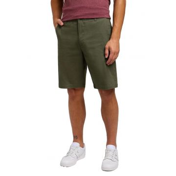 Pantaloni scurti barbati 112349267 -  Bumbac/Elastan - Verde masliniu