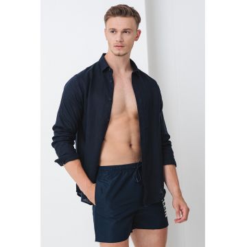 Pantaloni scurti de baie cu snur si logo