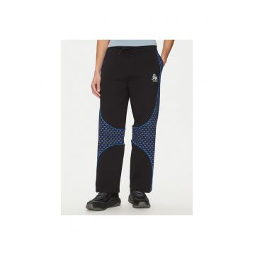 Pantaloni sport barbati  negru/albastru - material confortabil
