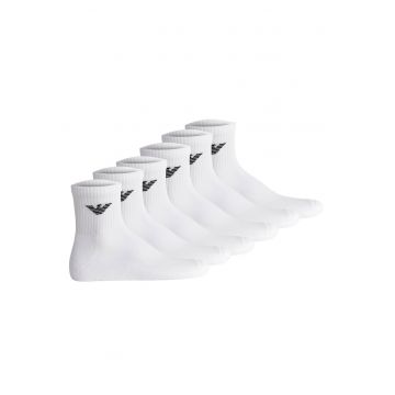 Set de sosete scurte - 6 perechi - Alb
