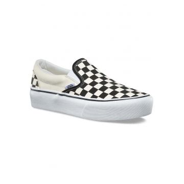Tenisi  Ua Classic Slip On Platform - Carouri - Piele - Alb/Negru