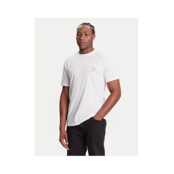 Tricou barbat  alb - bumbac