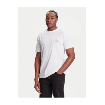 Tricou barbat  alb - bumbac