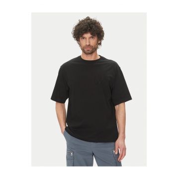 Tricou barbat -  negru - bumbac - simplu