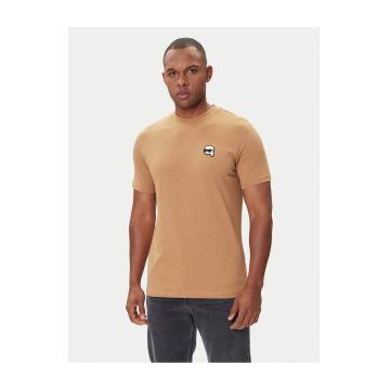 Tricou barbati  bej - bumbac