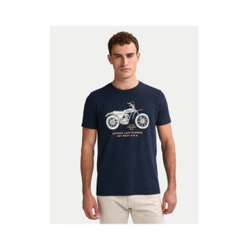 Tricou barbati  bleumarin - din bumbac