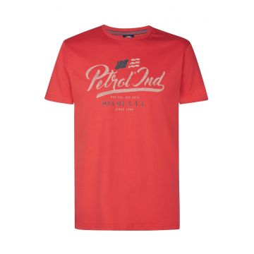 Tricou barbati -  rosu - 100% bumbac organic -