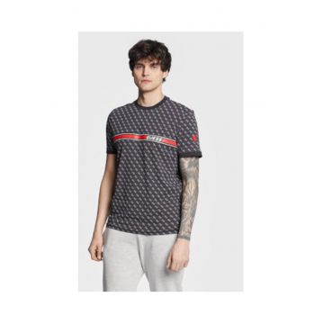 Tricou cu imprimeu logo - pentru fitness - Gri