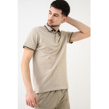 Tricou polo de bumbac organic - Grej