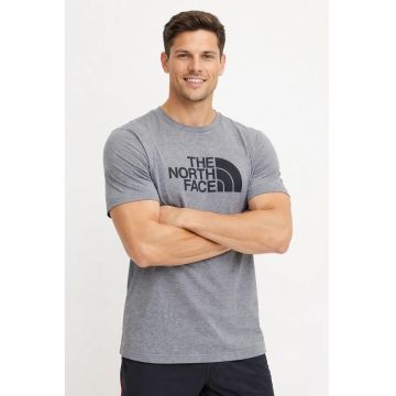 Tricou regular fit cu imprimeu logo - Gri