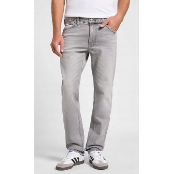 Blugi barbati  DAREN - gri - bumbac - talie joasa - croiala regular fit