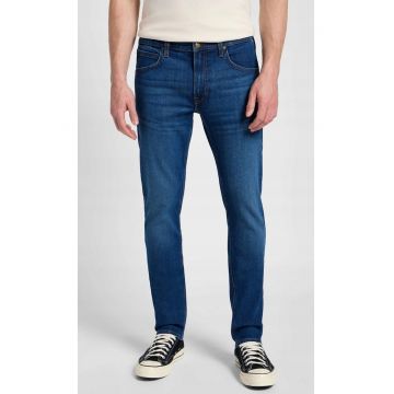 Blugi barbati  Luke - croiala subtire si conica - albastru inchis - bumbac