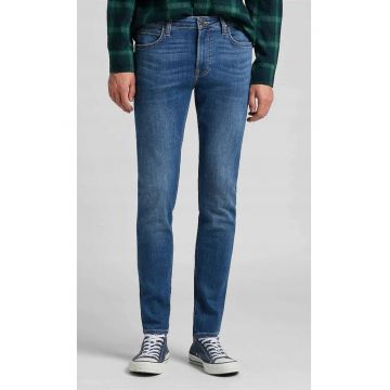 Blugi barbati  Malone - skinny - albastru - elastici - din denim -