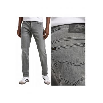 Blugi Barbati -  Rider - Slim Fit - Talie Medie - Lungi - Fermoar - 5 Buzunare - Bumbac - W31-L34 US - Gri