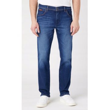 Blugi barbati  Texas Slim - albastru inchis - croiala calduroasa - 79% bumbac - set -