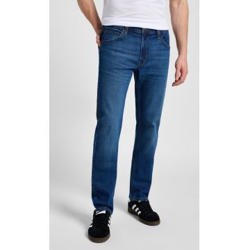 Blugi  Daren - regular fit - albastru inchis - din bumbac - cu fermoar -