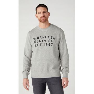 Bluza barbati  Graphic Crew - gri - bumbac - croiala clasica - imprimeu grafit