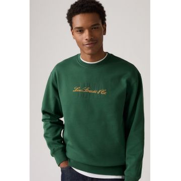 Bluza de trening relaxed fit de bumbac - Verde englez