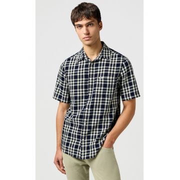 Camasa barbati -  bumbac - albastru - maneca scurta - Albastru