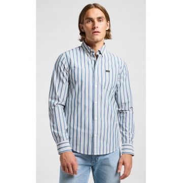 Camasa barbati -  Orion Stripe - bumbac - alb - maneca scurta - croiala regular fit