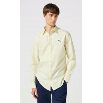 Camasa barbati -  Oxford - galbena - bumbac
