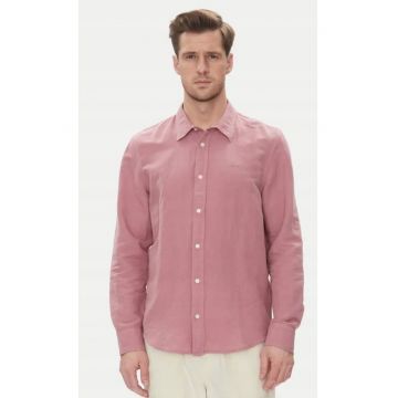 Camasa barbati -  PATCH SHIRT - violet - bumbac - maneca scurta - regular fit