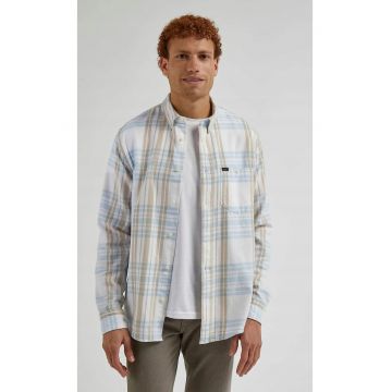 Camasa  model cu nituri - croiala relaxata - multicolor - bumbac -