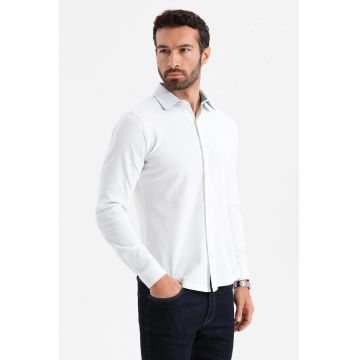 Camasa-tunica slim fit de bumbac