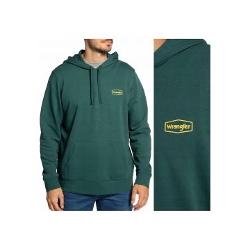 Hanorac barbati  croiala clasica - doua buzunare - verde inchis - bumbac cu poliester