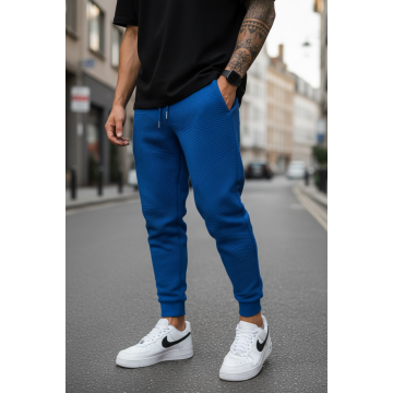 Pantaloni de trening cargo  bleumarin  conici K041