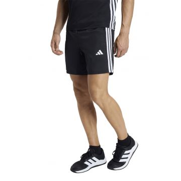 Pantaloni scurti cu buzunare cu fermoar pentru fitness Essentials - Alb/Negru