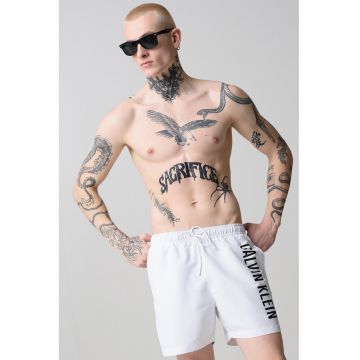 Pantaloni scurti de baie cu snur si logo
