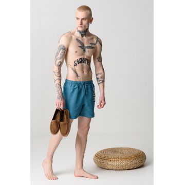 Pantaloni scurti de baie cu snur si logo