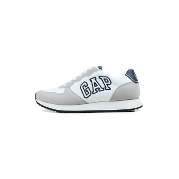 Pantofi sport low-cut cu logo - Alb/Gri deschis