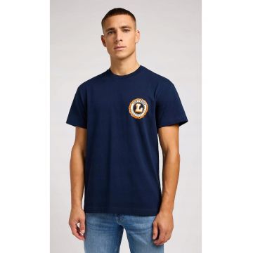 Tricou barbati -  Bumbac - Albastru