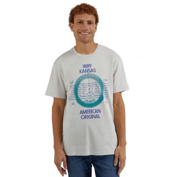 Tricou barbati -  Bumbac - Gri -