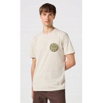 Tricou barbati -  Graphic Tee - regular fit - bej - bumbac -