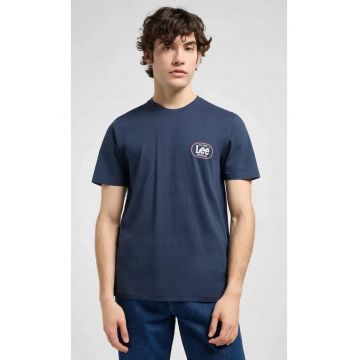 Tricou barbati -  REGULAR SMALL LOGO TEE - albastru - bumbac