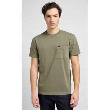 Tricou barbati -  RELAXED POCKET TEE - supradimensionat - verde - bumbac