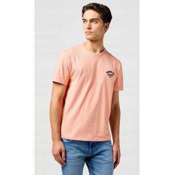 Tricou barbati -  SMALL LOGO TEE - roz - bumbac - maneca scurta