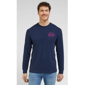 Tricou barbati  supradimensionat - bumbac - albastru - Albastru