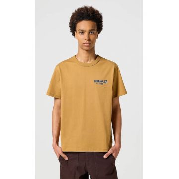 Tricou barbati -  supradimensionat - bumbac - maro