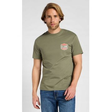 Tricou barbati -  supradimensionat - bumbac - verde