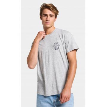 Tricou barbati -  supradimensionat - gri - bumbac