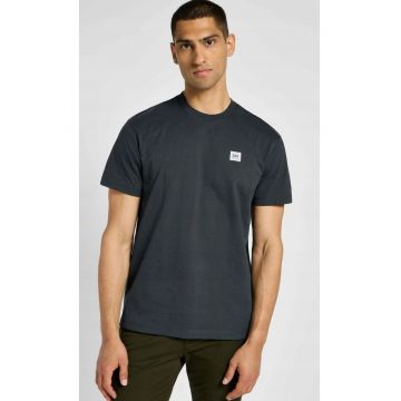 Tricou barbati  supradimensionat - maneca scurta - negru - bumbac -