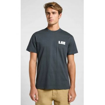 Tricou barbati -  supradimensionat - negru - bumbac -